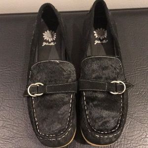 Black moccasins size 8
